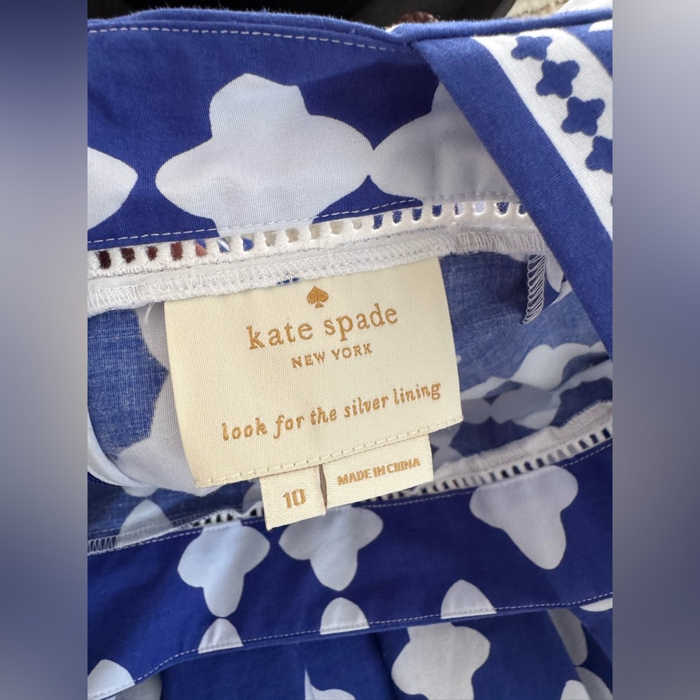 Kate Spade NY Lantern Poplin Flounce Sundress - Picture 6 of 6